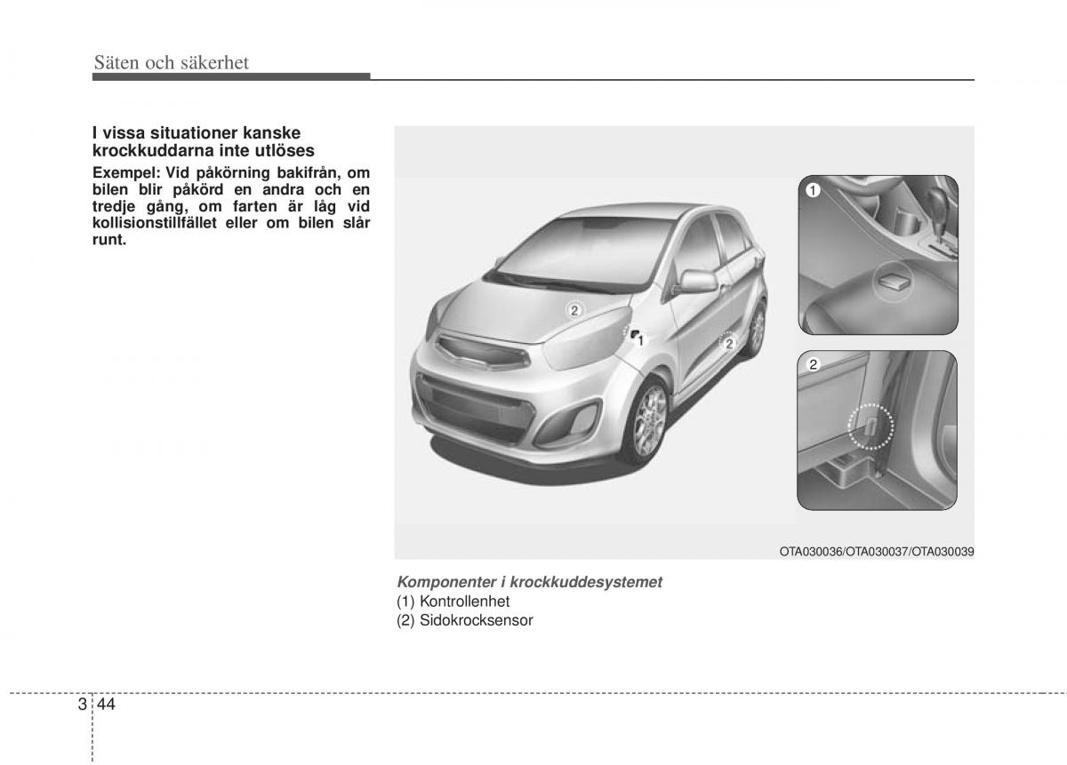 KIA Picanto II 2 instruktionsbok / page 64