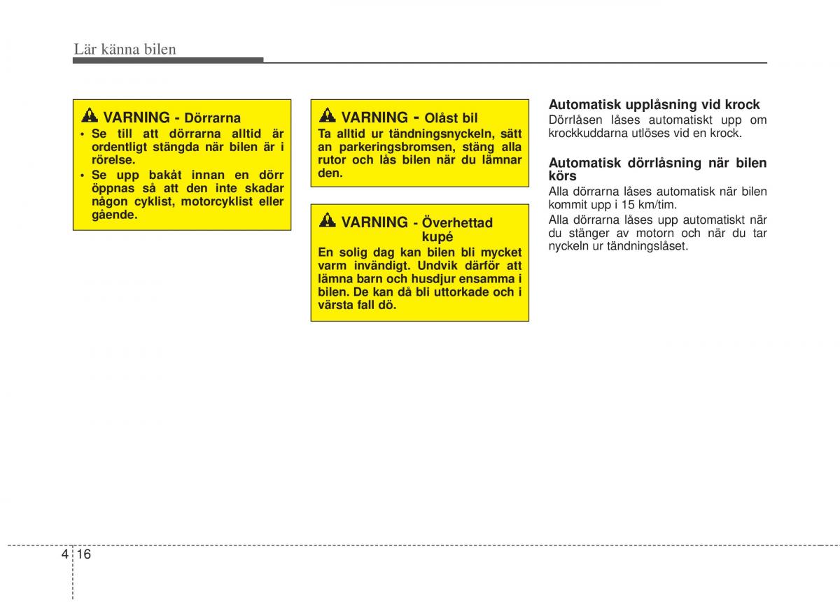 KIA Picanto II 2 instruktionsbok / page 86