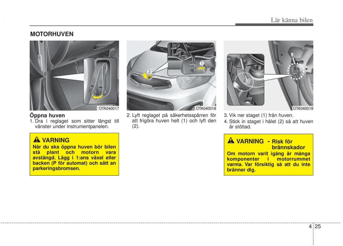 KIA Picanto II 2 instruktionsbok / page 95