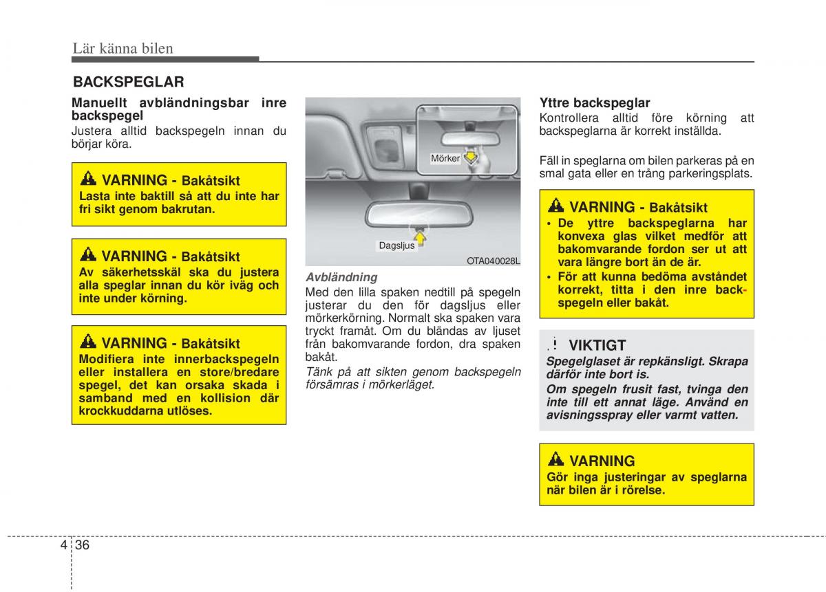 KIA Picanto II 2 instruktionsbok / page 106