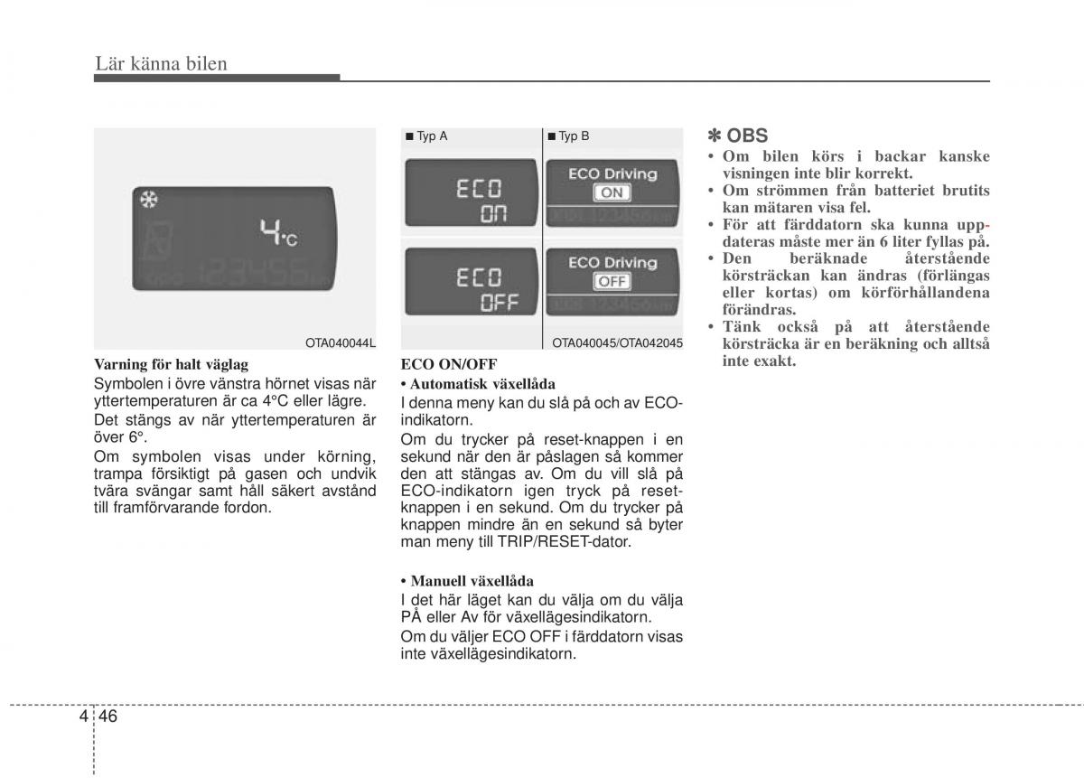 KIA Picanto II 2 instruktionsbok / page 116