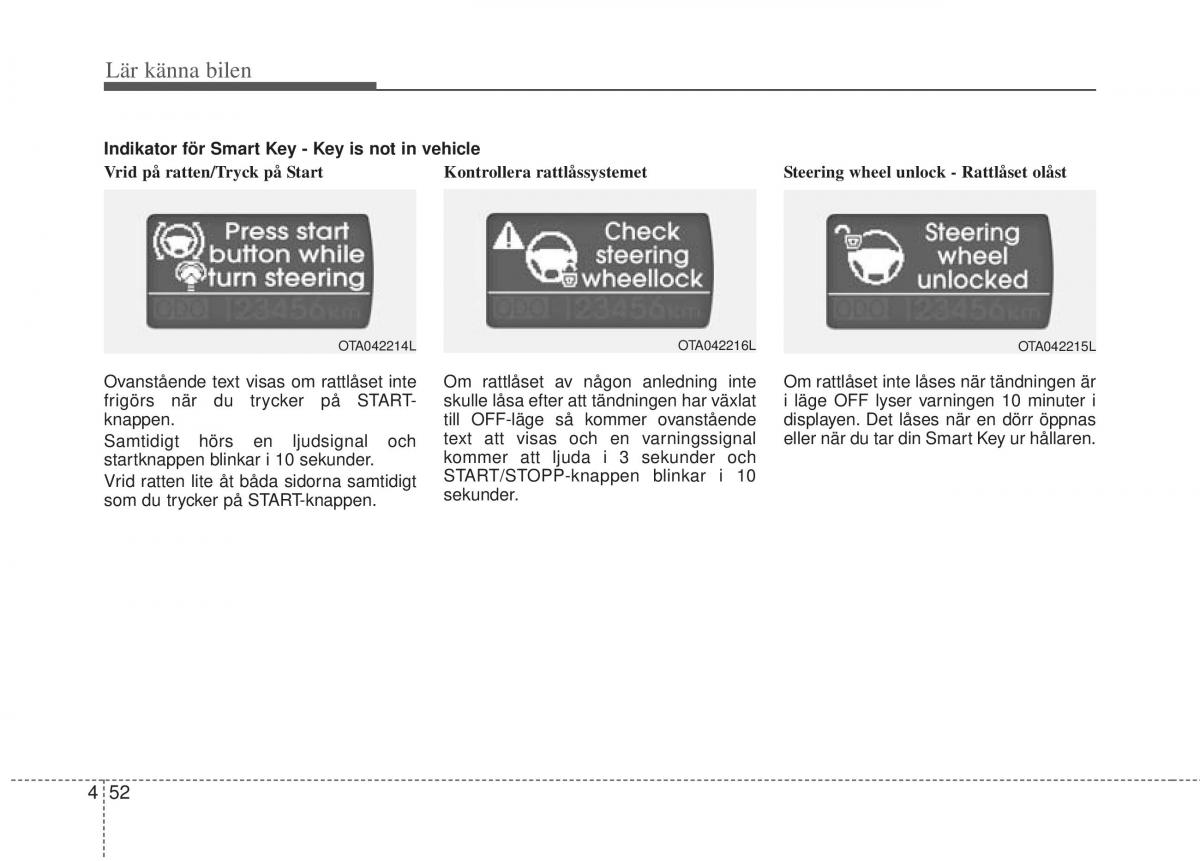 KIA Picanto II 2 instruktionsbok / page 122