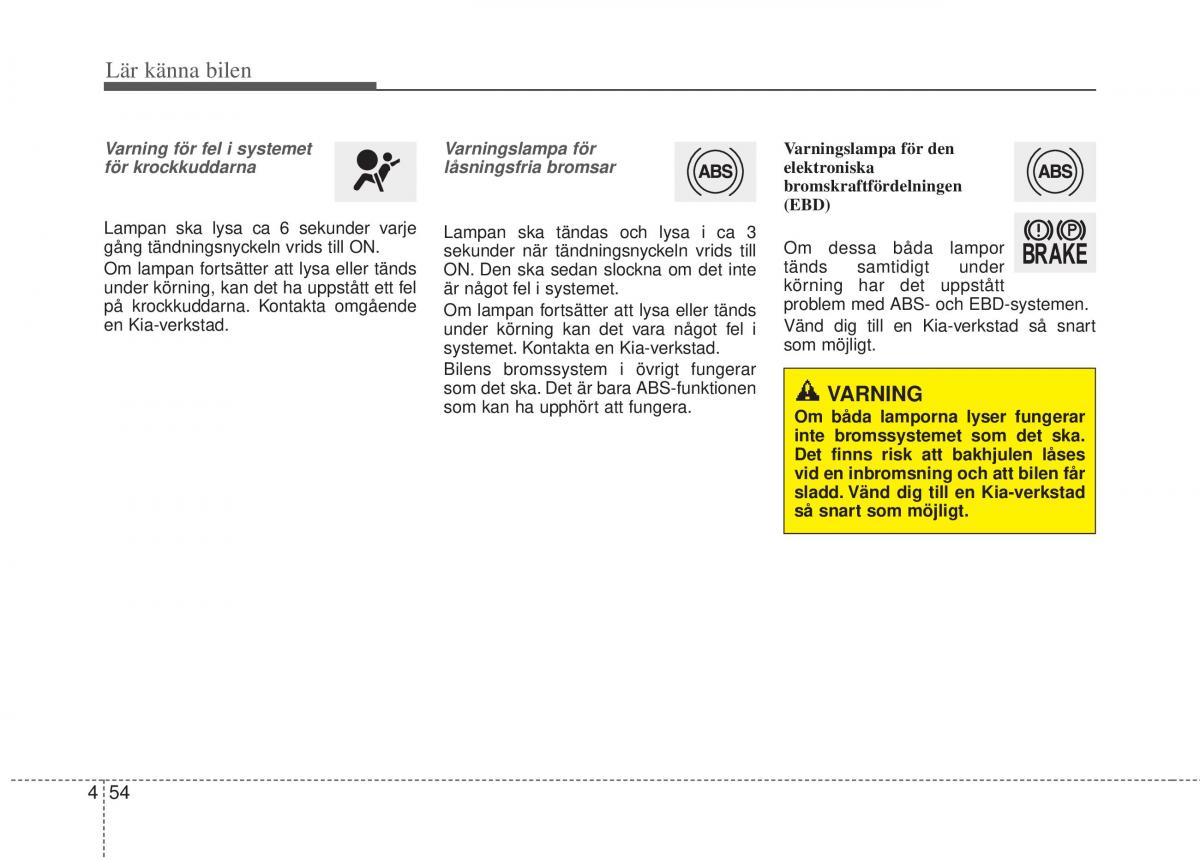 KIA Picanto II 2 instruktionsbok / page 124