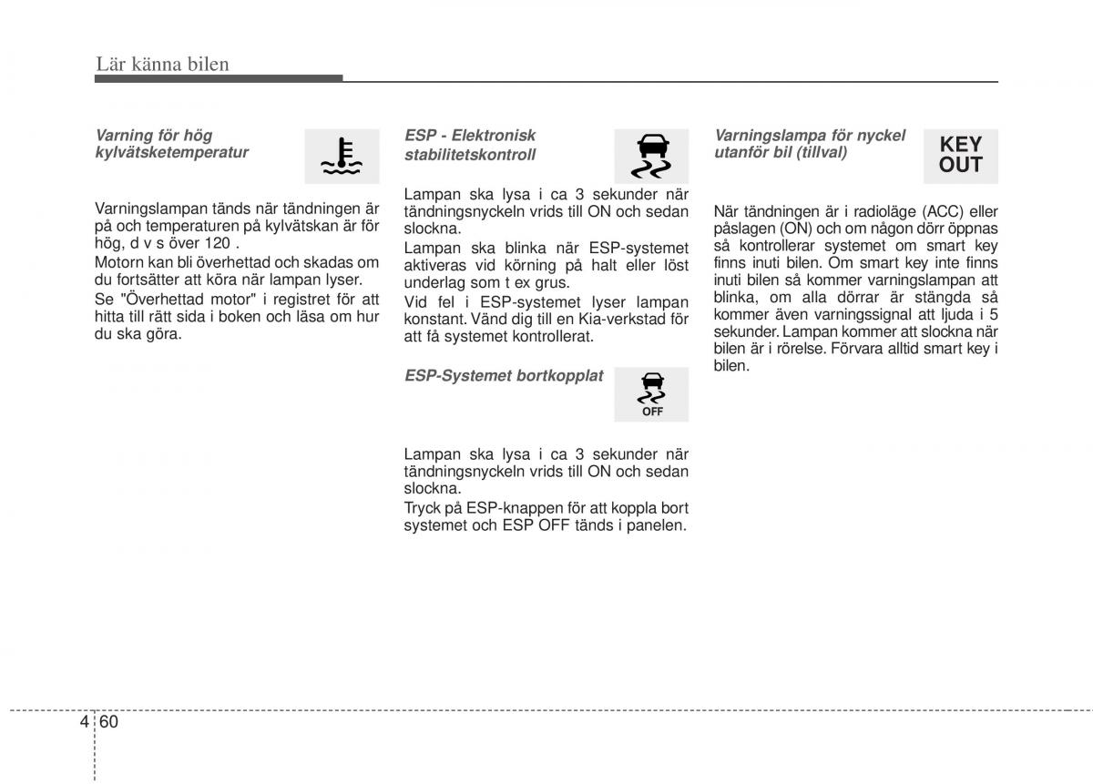 KIA Picanto II 2 instruktionsbok / page 130