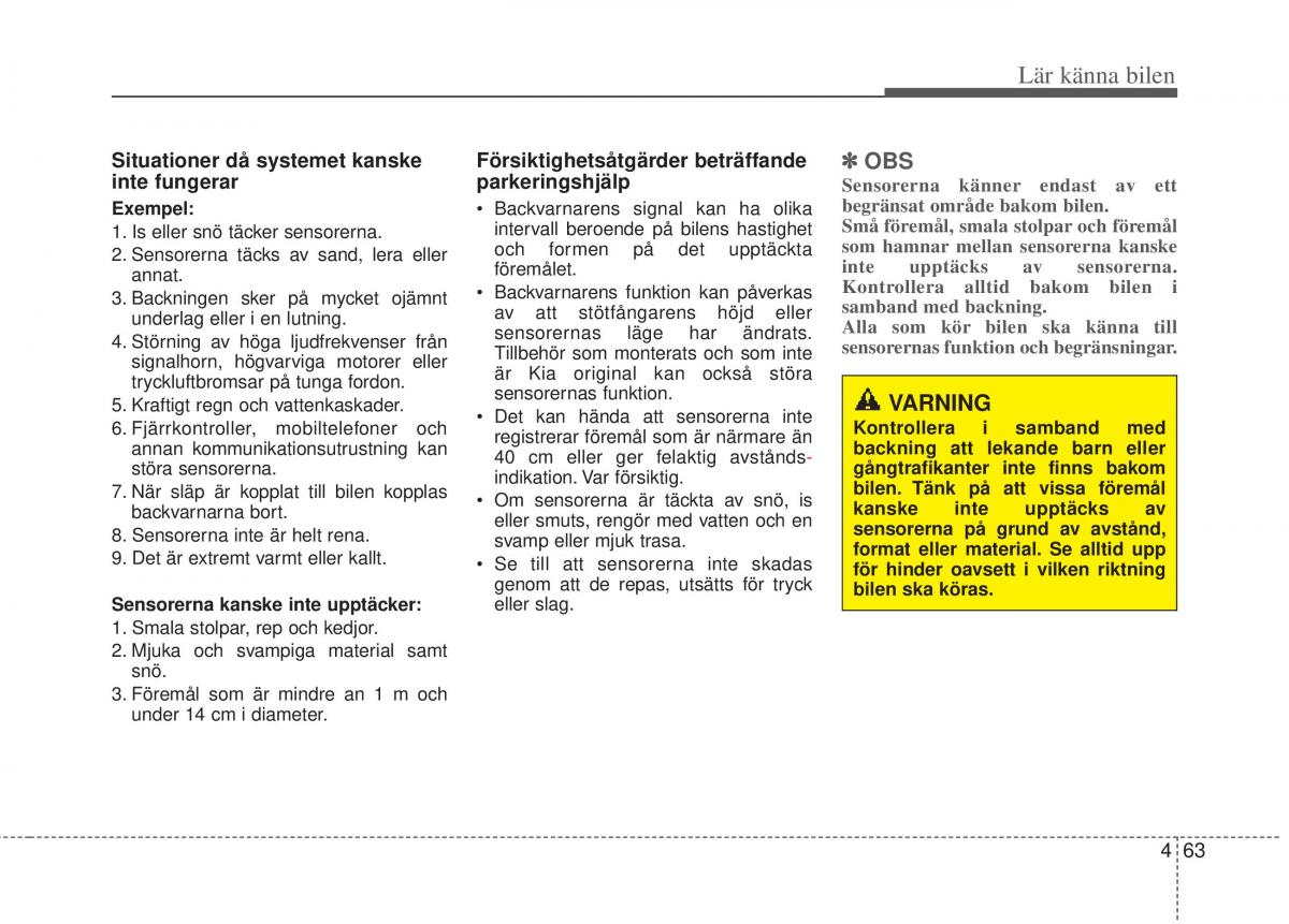 KIA Picanto II 2 instruktionsbok / page 133