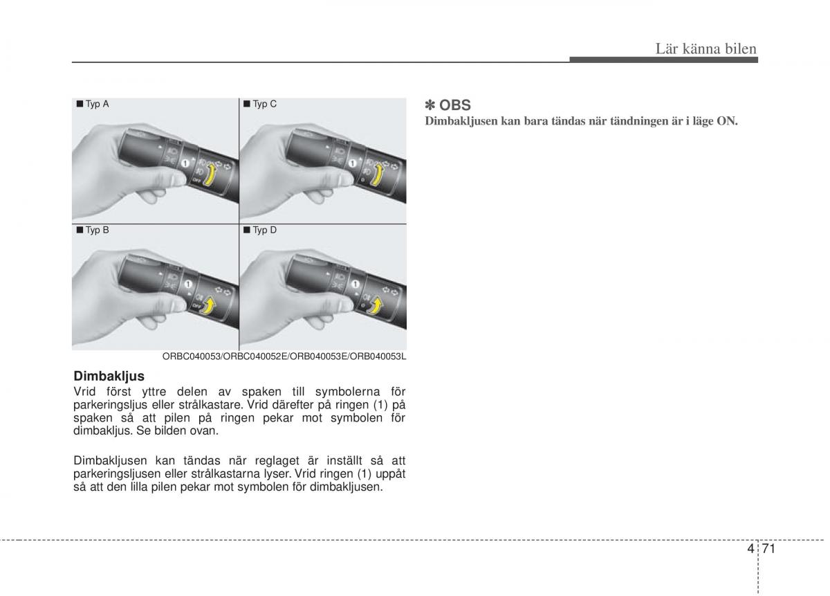 KIA Picanto II 2 instruktionsbok / page 141