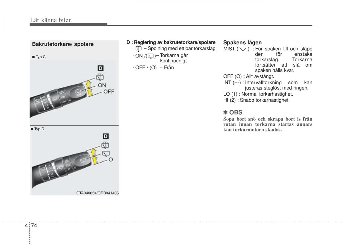 KIA Picanto II 2 instruktionsbok / page 144