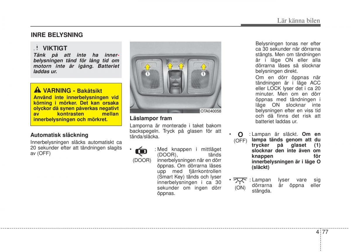 KIA Picanto II 2 instruktionsbok / page 147