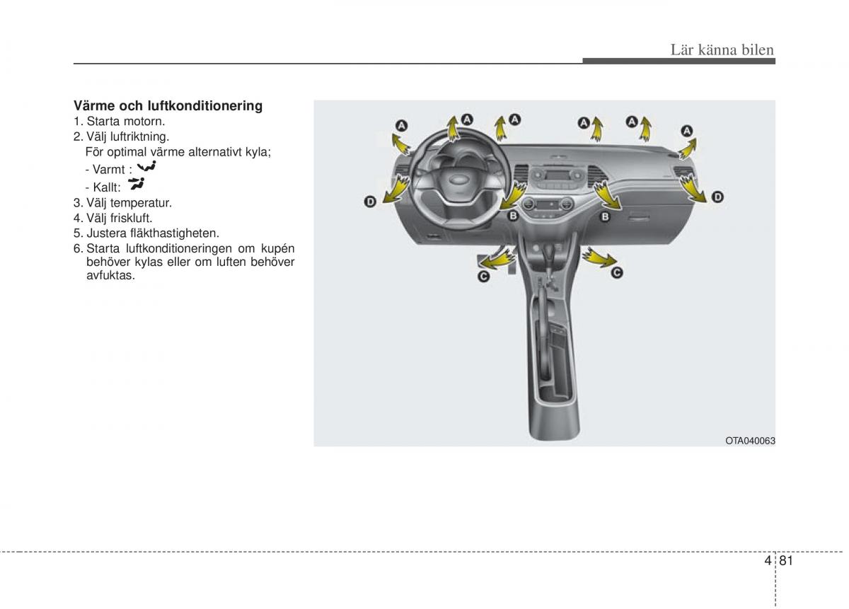 KIA Picanto II 2 instruktionsbok / page 151