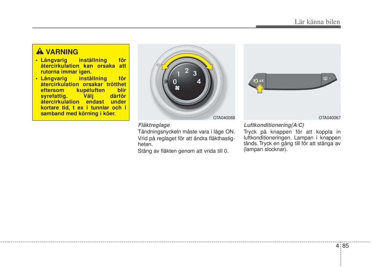 KIA Picanto II 2 instruktionsbok / page 155