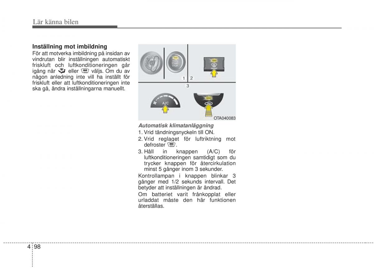 KIA Picanto II 2 instruktionsbok / page 168