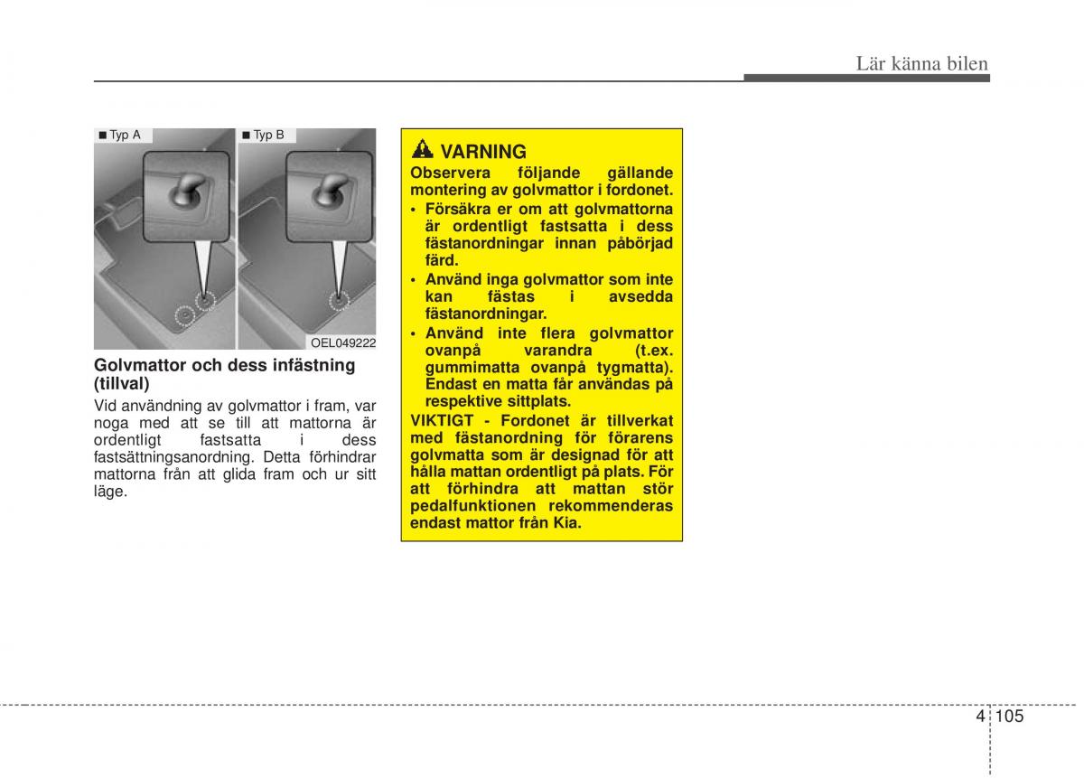 KIA Picanto II 2 instruktionsbok / page 175