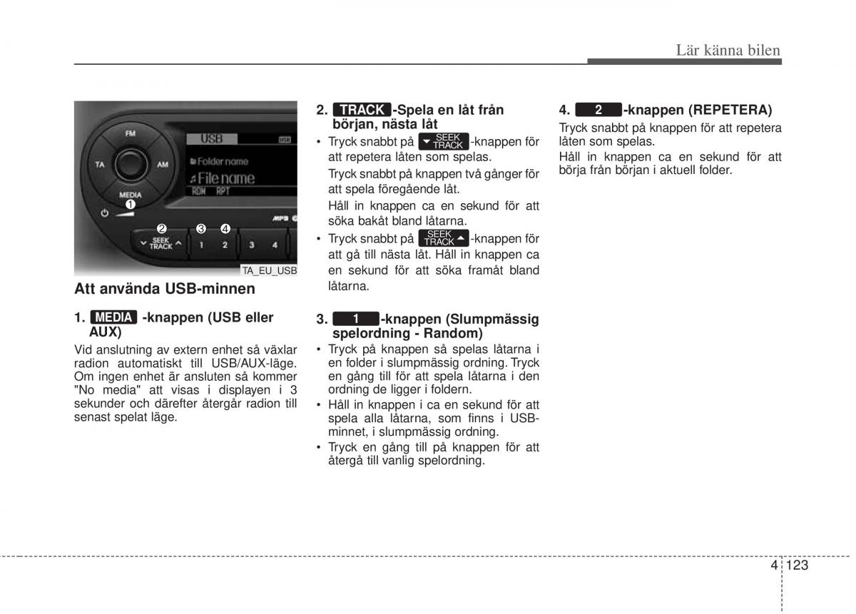 KIA Picanto II 2 instruktionsbok / page 193