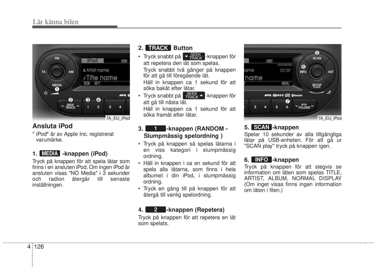 KIA Picanto II 2 instruktionsbok / page 196