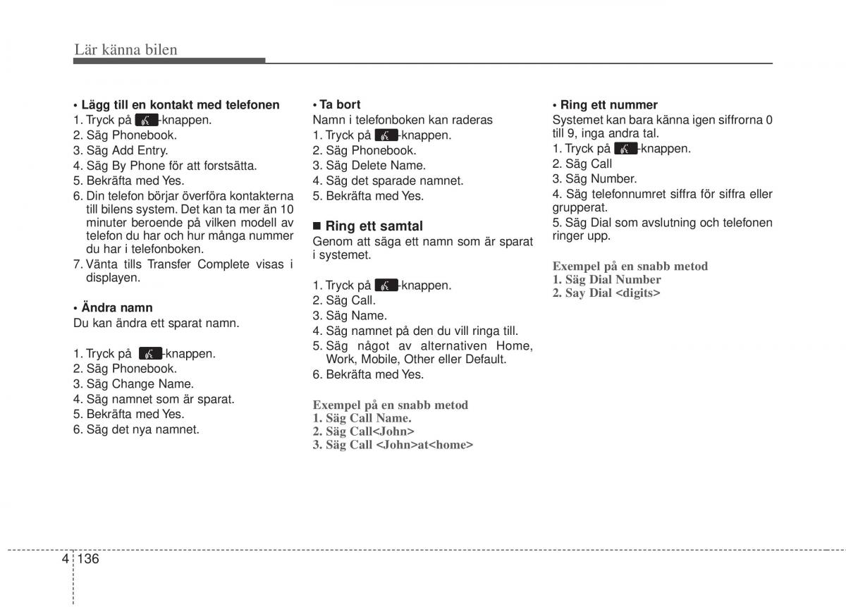 KIA Picanto II 2 instruktionsbok / page 206