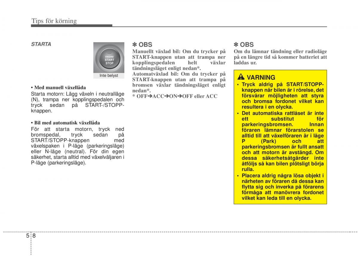 KIA Picanto II 2 instruktionsbok / page 217