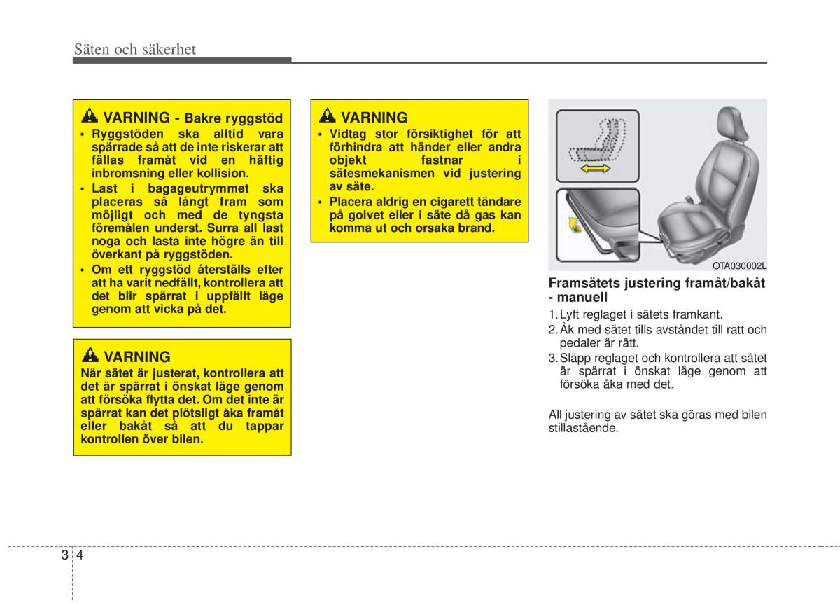 KIA Picanto II 2 instruktionsbok / page 24