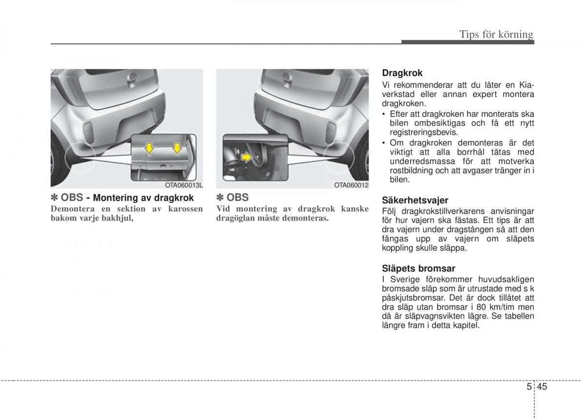 KIA Picanto II 2 instruktionsbok / page 254