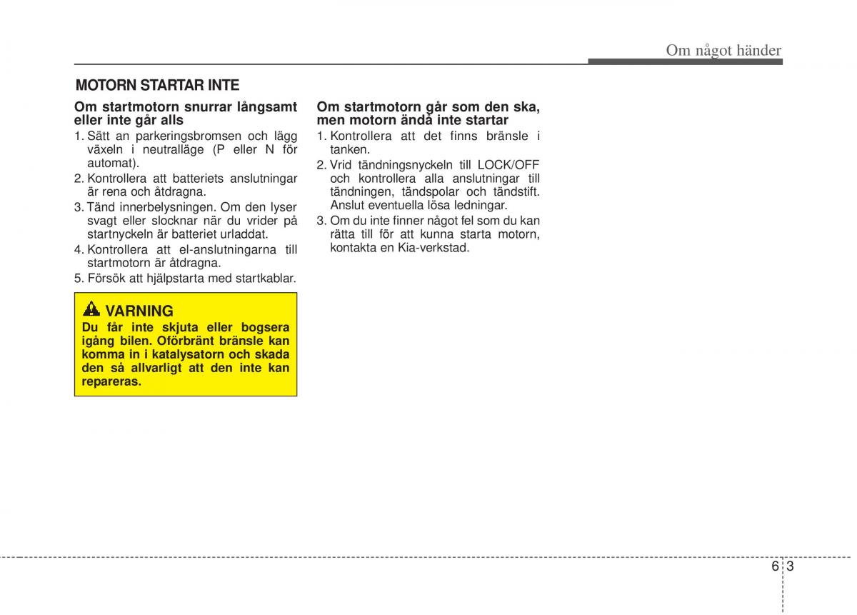 KIA Picanto II 2 instruktionsbok / page 264