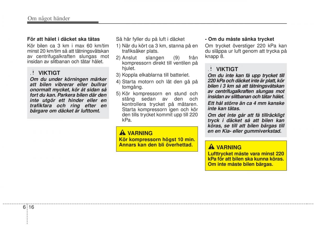 KIA Picanto II 2 instruktionsbok / page 277