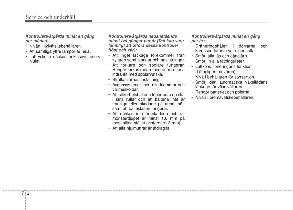 KIA Picanto II 2 instruktionsbok / page 288