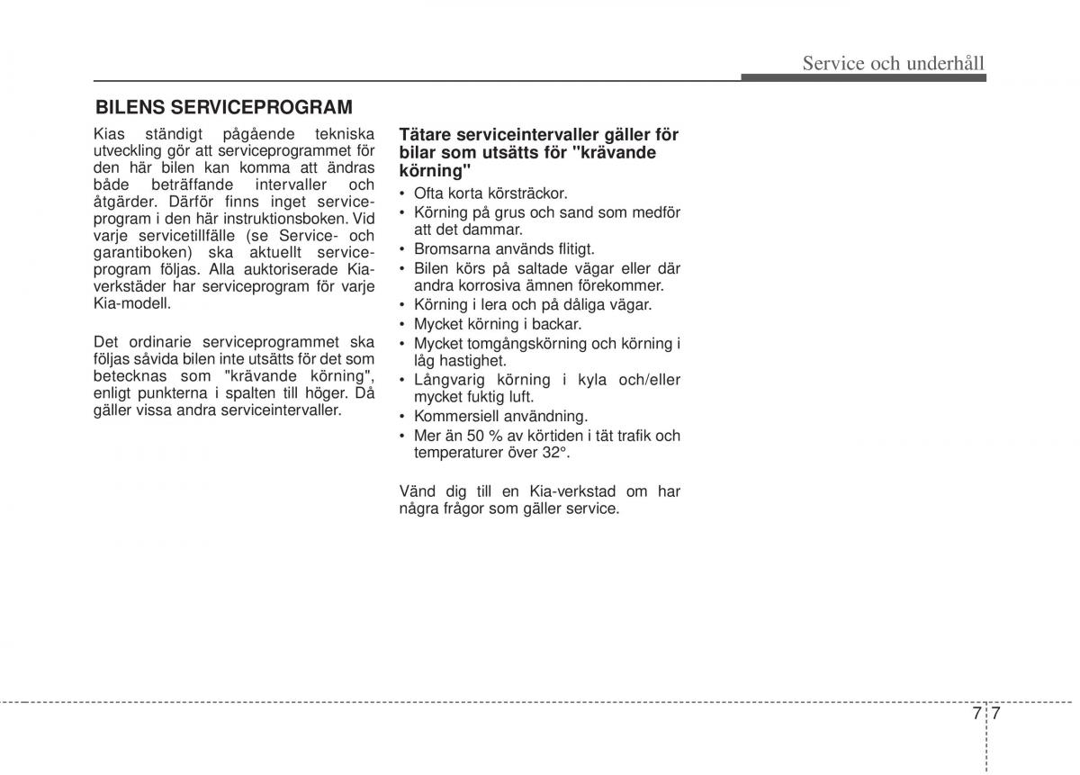 KIA Picanto II 2 instruktionsbok / page 289