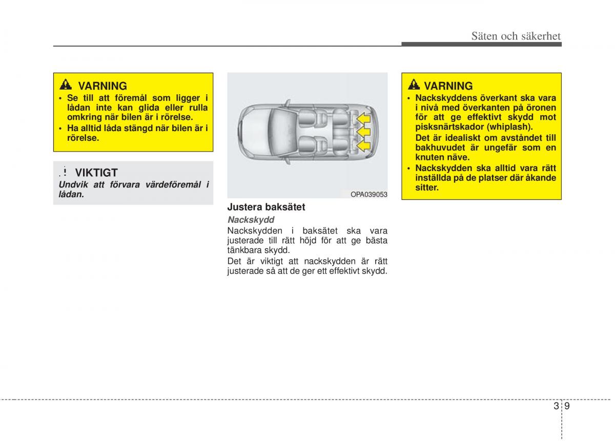 KIA Picanto II 2 instruktionsbok / page 29