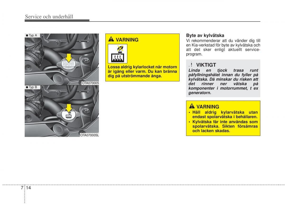 KIA Picanto II 2 instruktionsbok / page 296