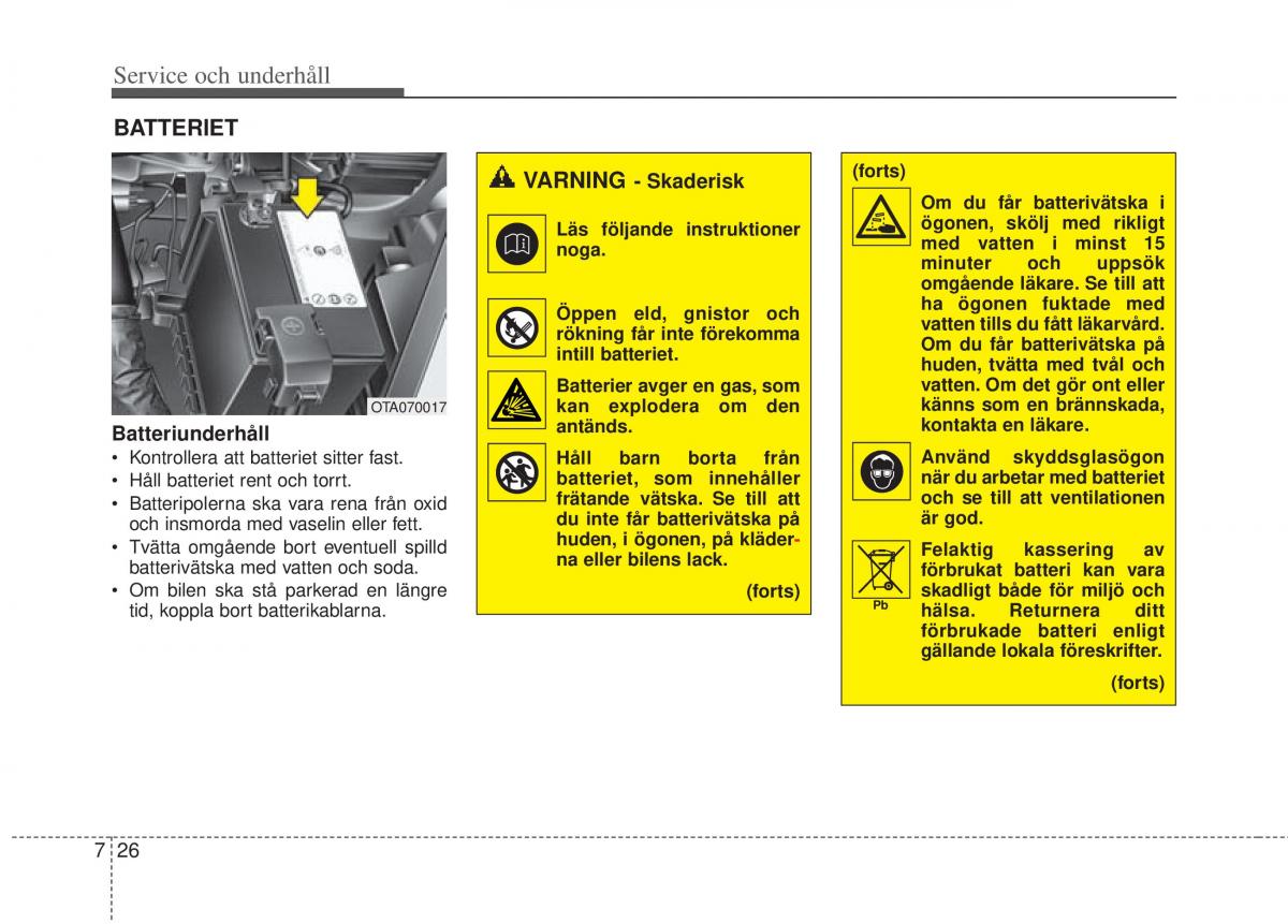 KIA Picanto II 2 instruktionsbok / page 308