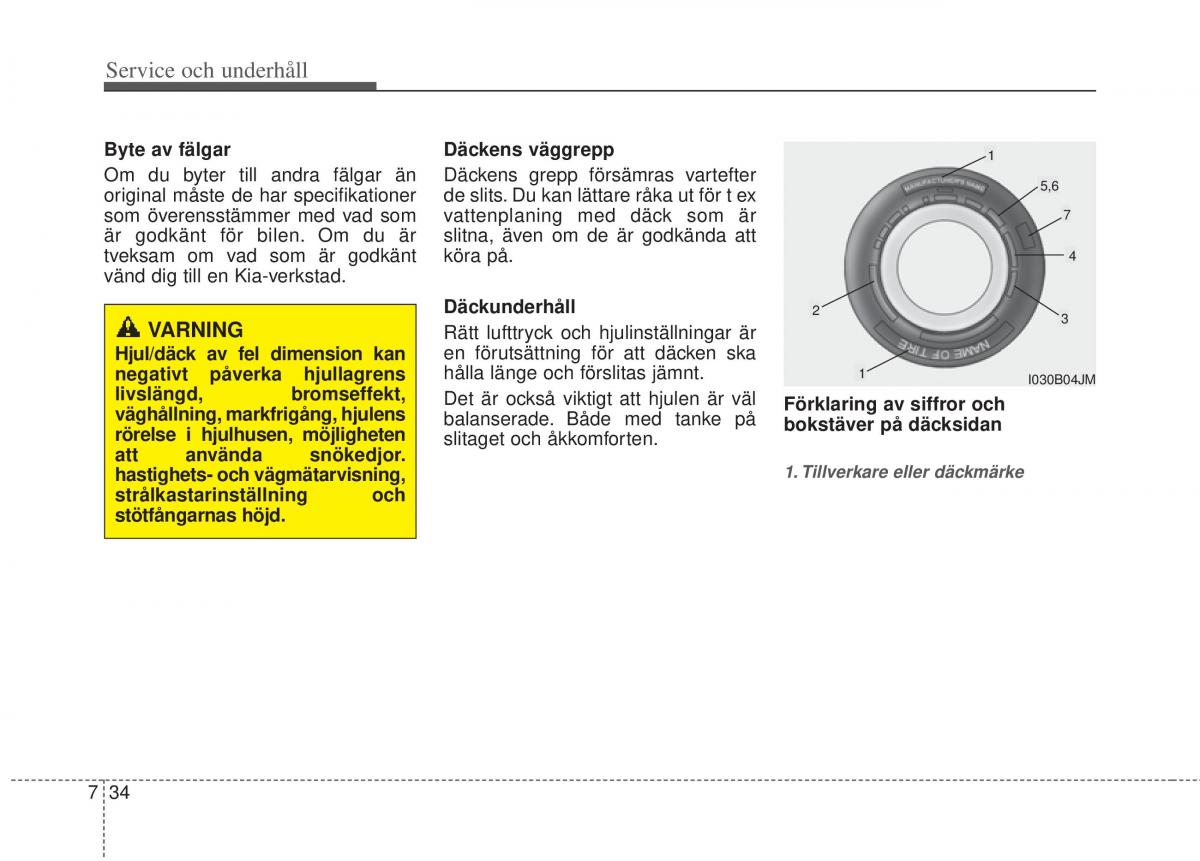 KIA Picanto II 2 instruktionsbok / page 316