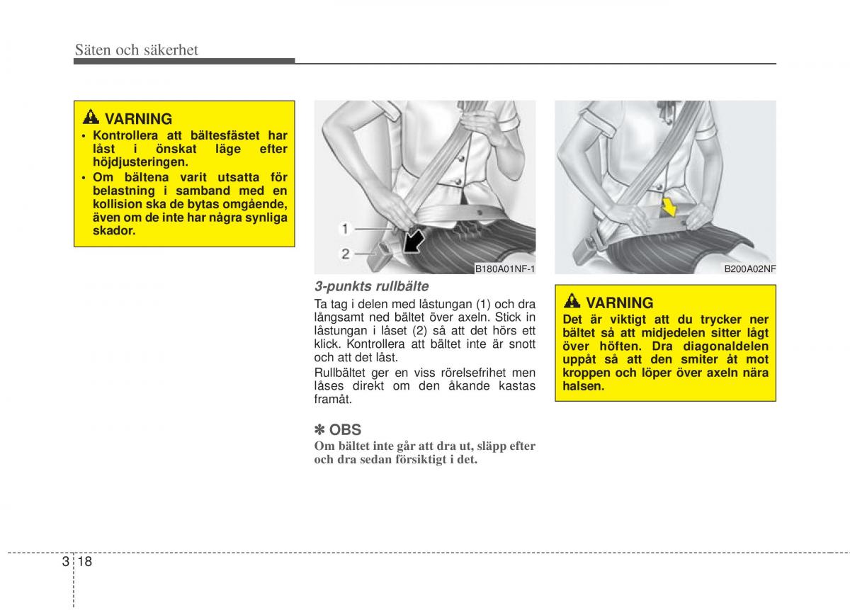 KIA Picanto II 2 instruktionsbok / page 38