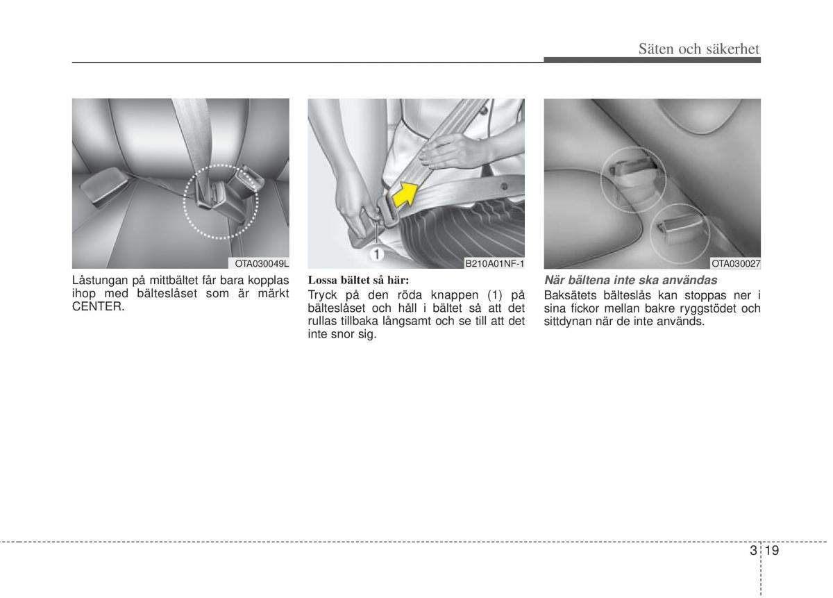 KIA Picanto II 2 instruktionsbok / page 39