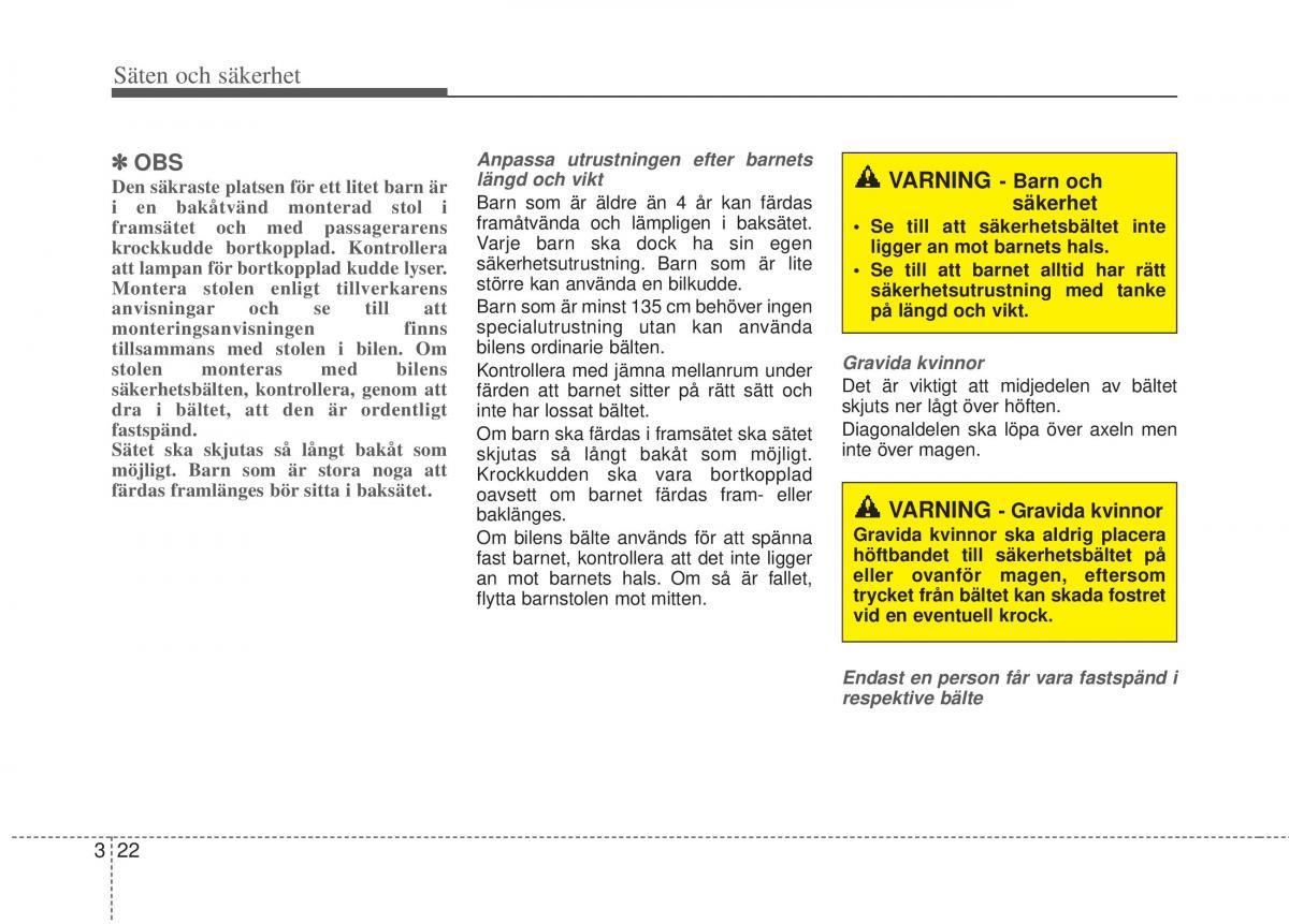 KIA Picanto II 2 instruktionsbok / page 42