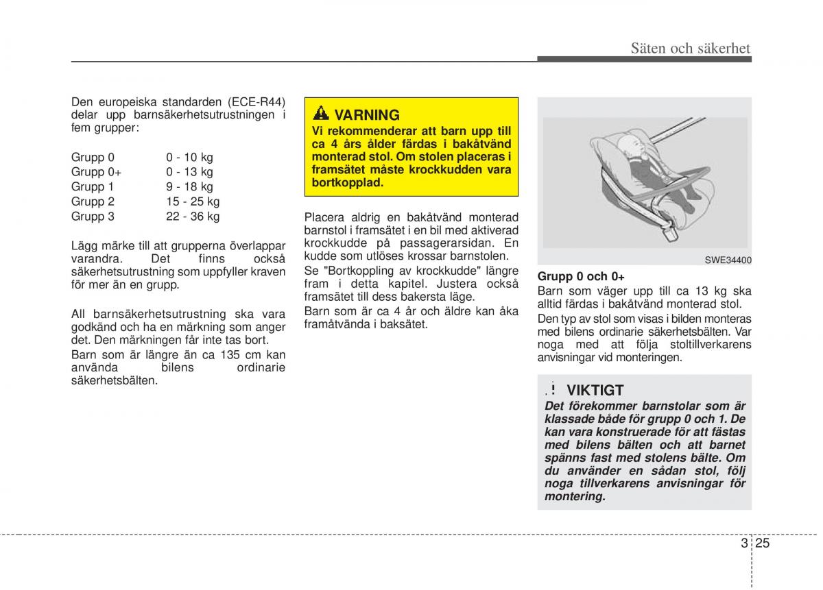 KIA Picanto II 2 instruktionsbok / page 45