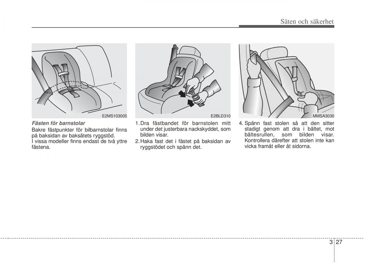 KIA Picanto II 2 instruktionsbok / page 47