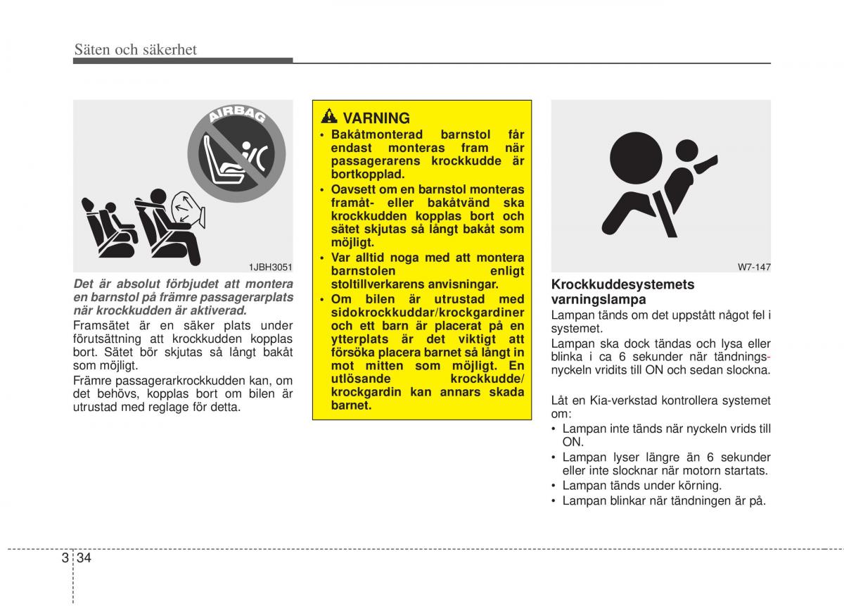 KIA Picanto II 2 instruktionsbok / page 54