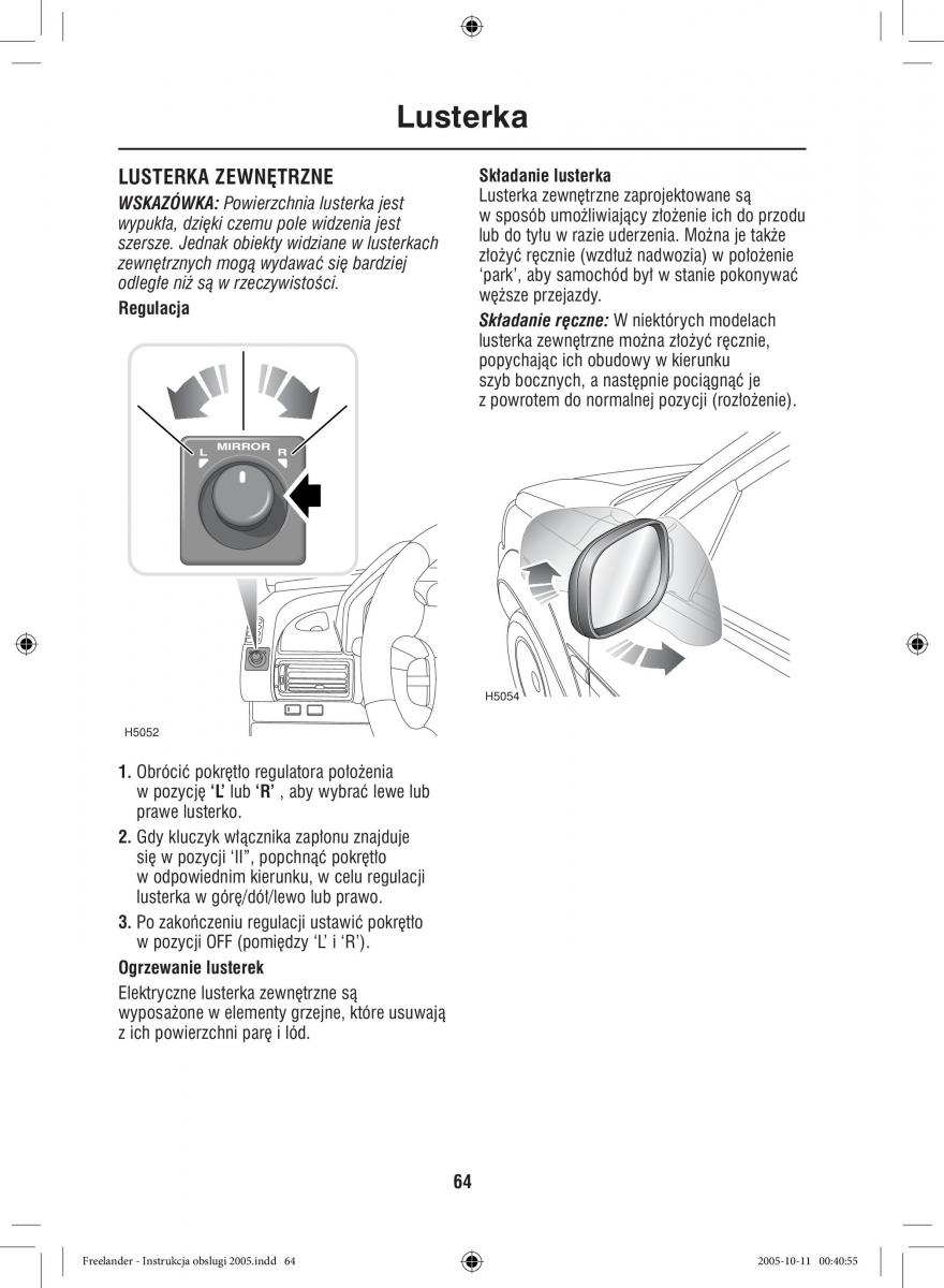 Land Rover Freelander I 1 instrukcja obslugi / page 64