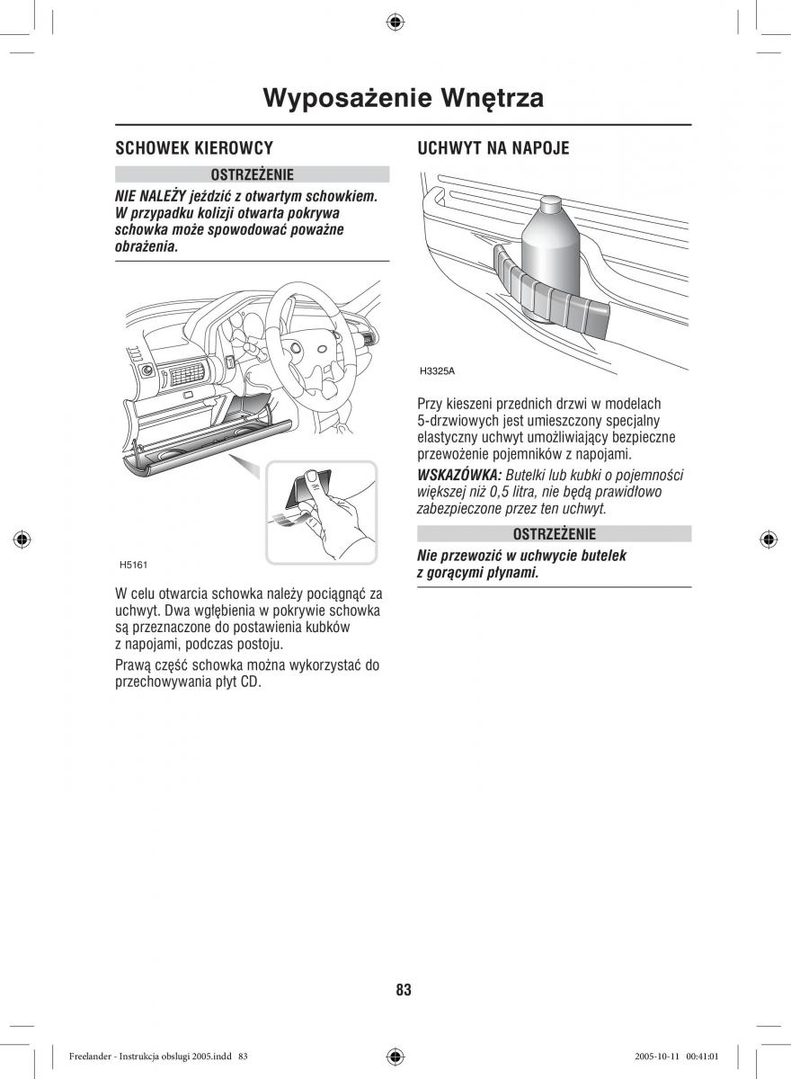 Land Rover Freelander I 1 instrukcja obslugi / page 83