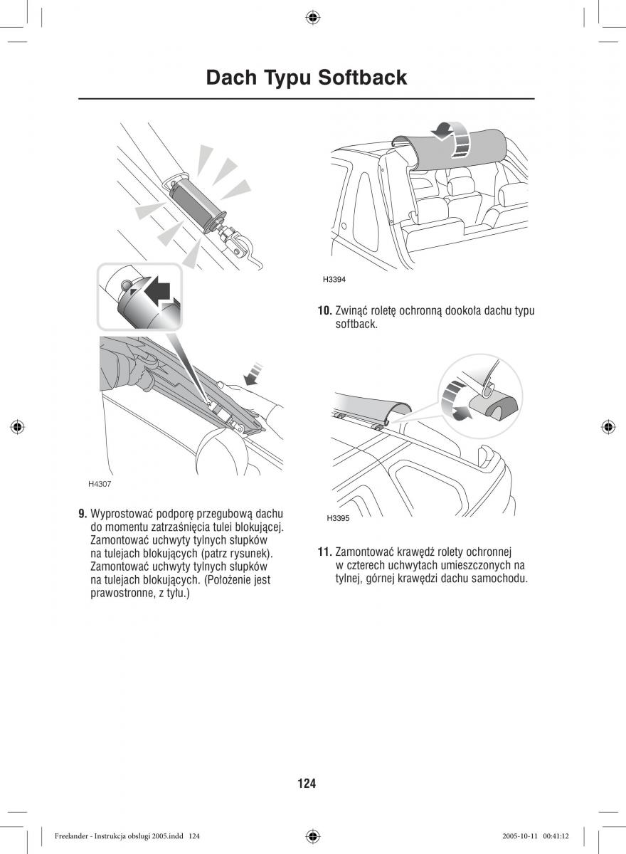 Land Rover Freelander I 1 instrukcja obslugi / page 124