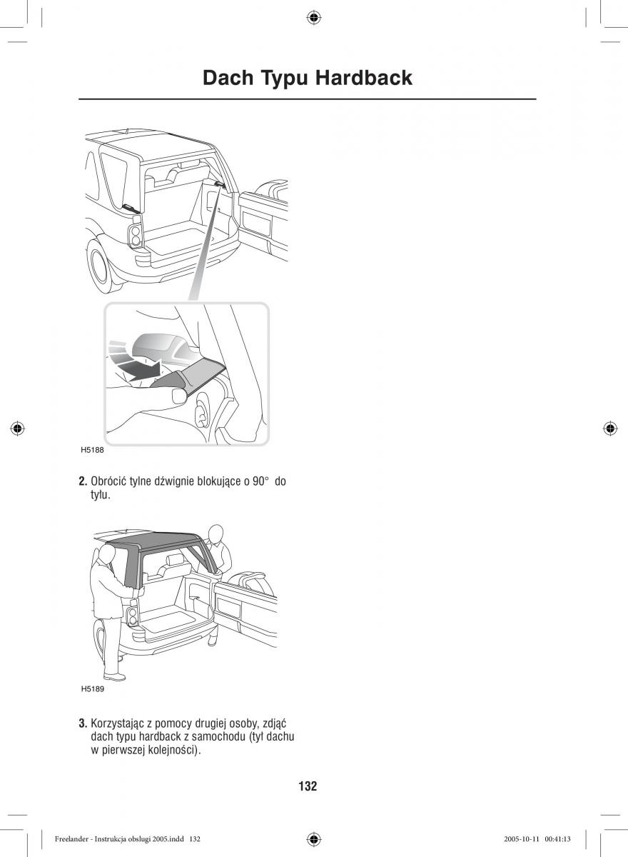 Land Rover Freelander I 1 instrukcja obslugi / page 132