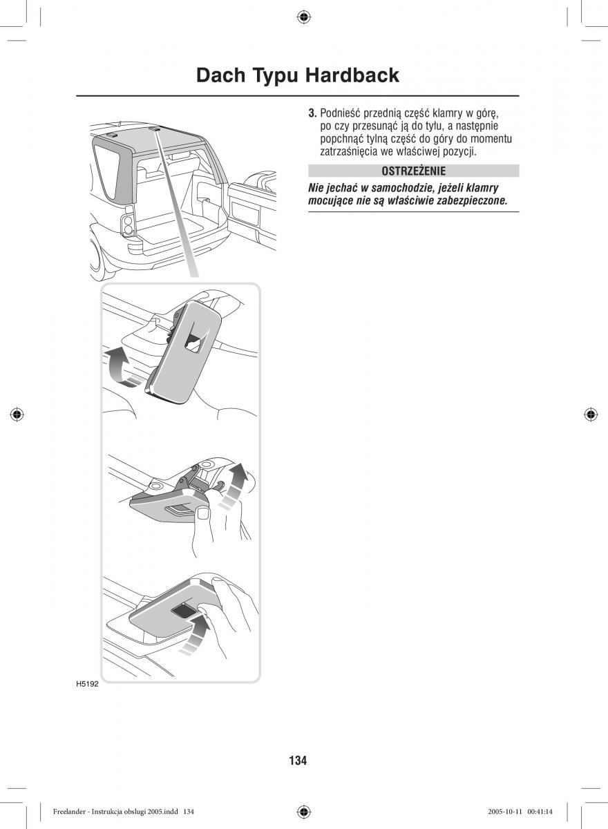 Land Rover Freelander I 1 instrukcja obslugi / page 134