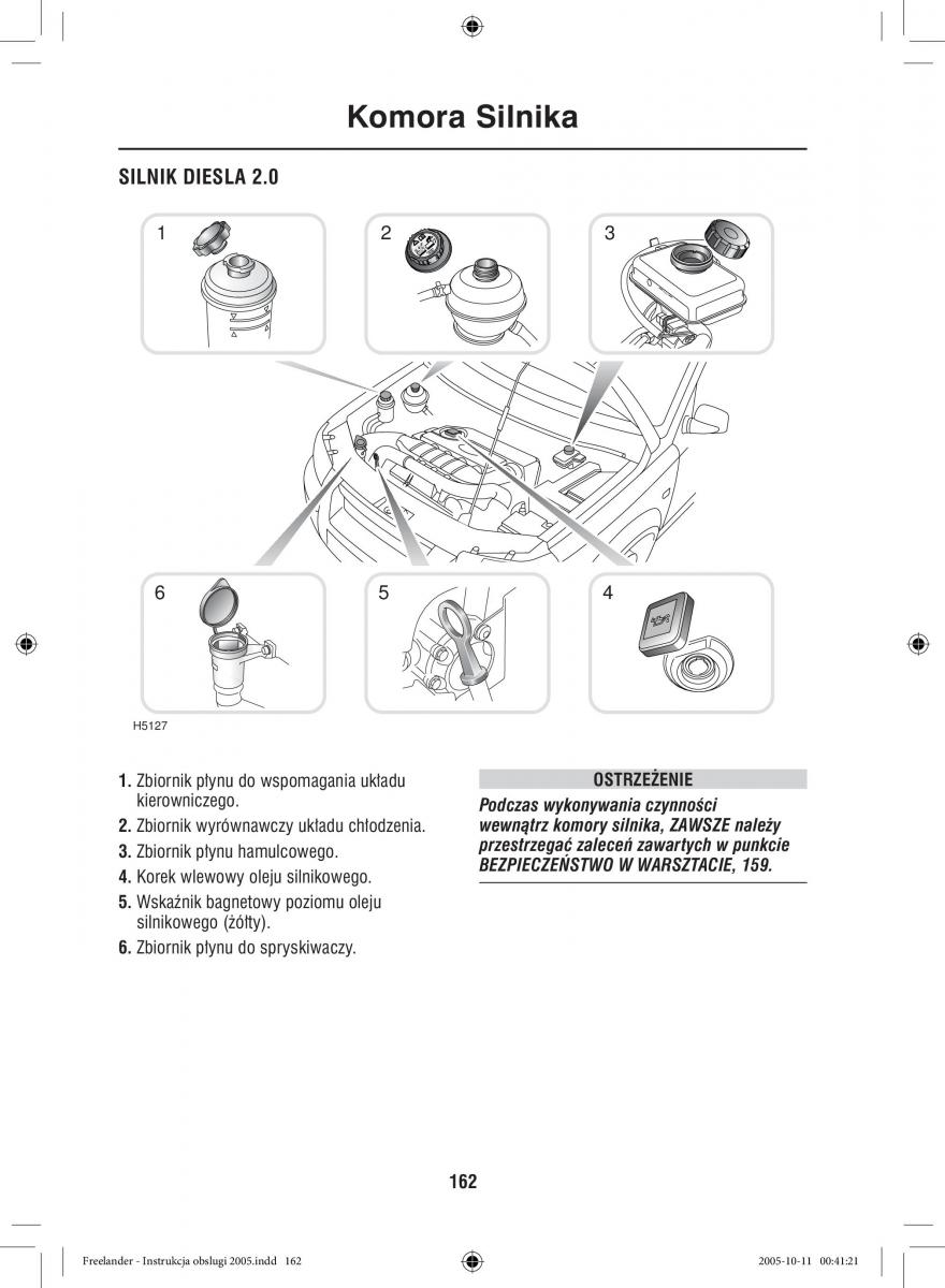 Land Rover Freelander I 1 instrukcja obslugi / page 162