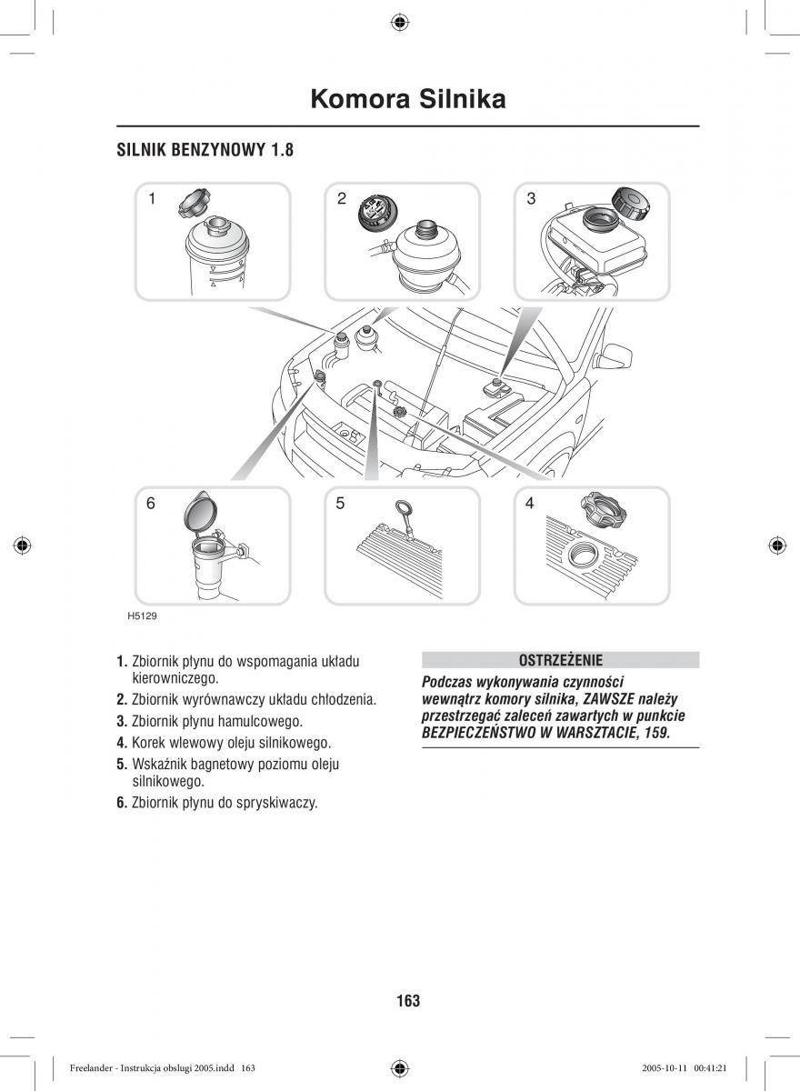 Land Rover Freelander I 1 instrukcja obslugi / page 163