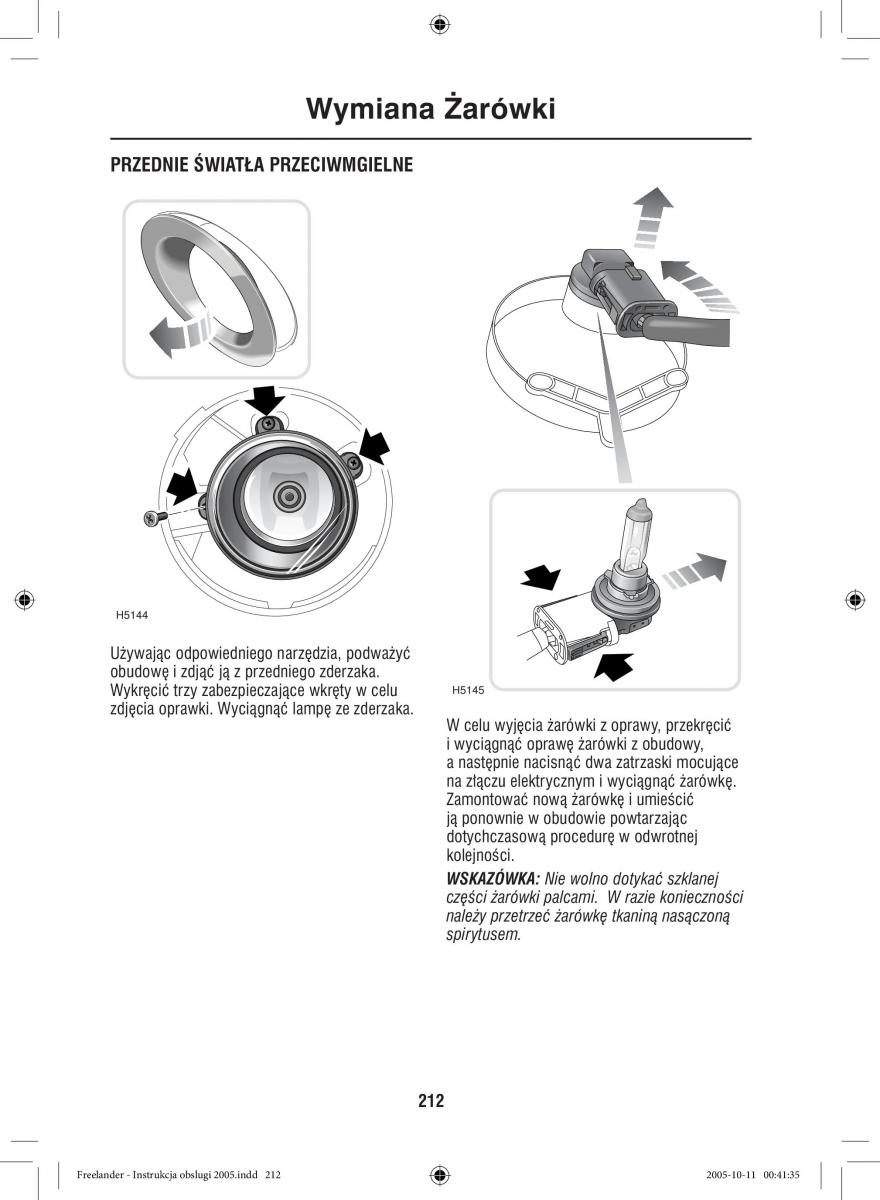 Land Rover Freelander I 1 instrukcja obslugi / page 212