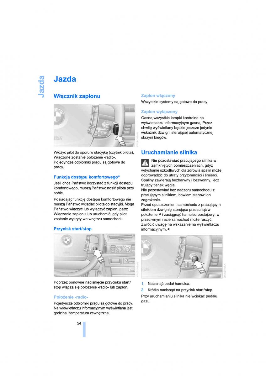 BMW 7 E65 E66 E67 instrukcja obslugi / page 56