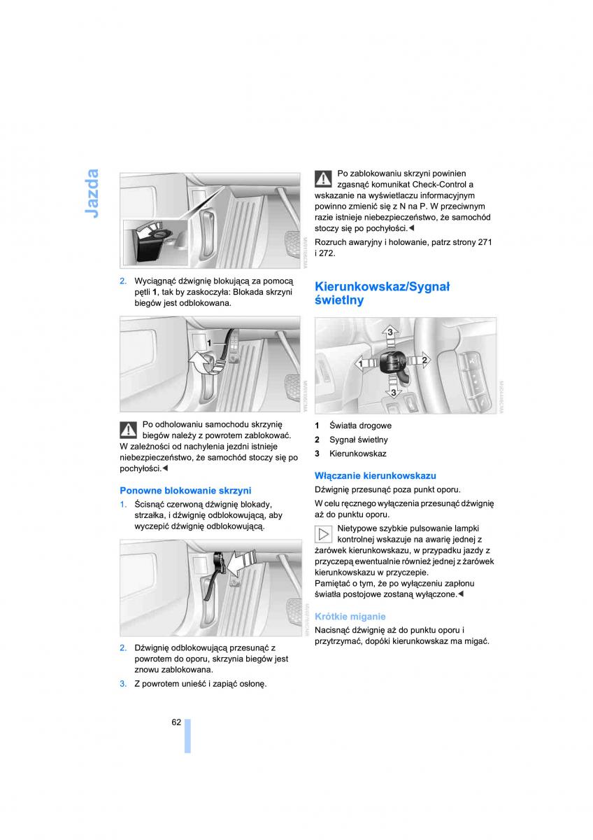 BMW 7 E65 E66 E67 instrukcja obslugi / page 64