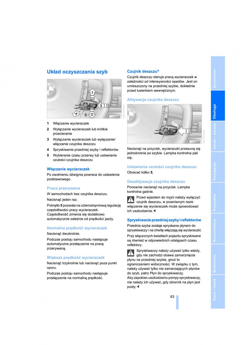 BMW 7 E65 E66 E67 instrukcja obslugi / page 65