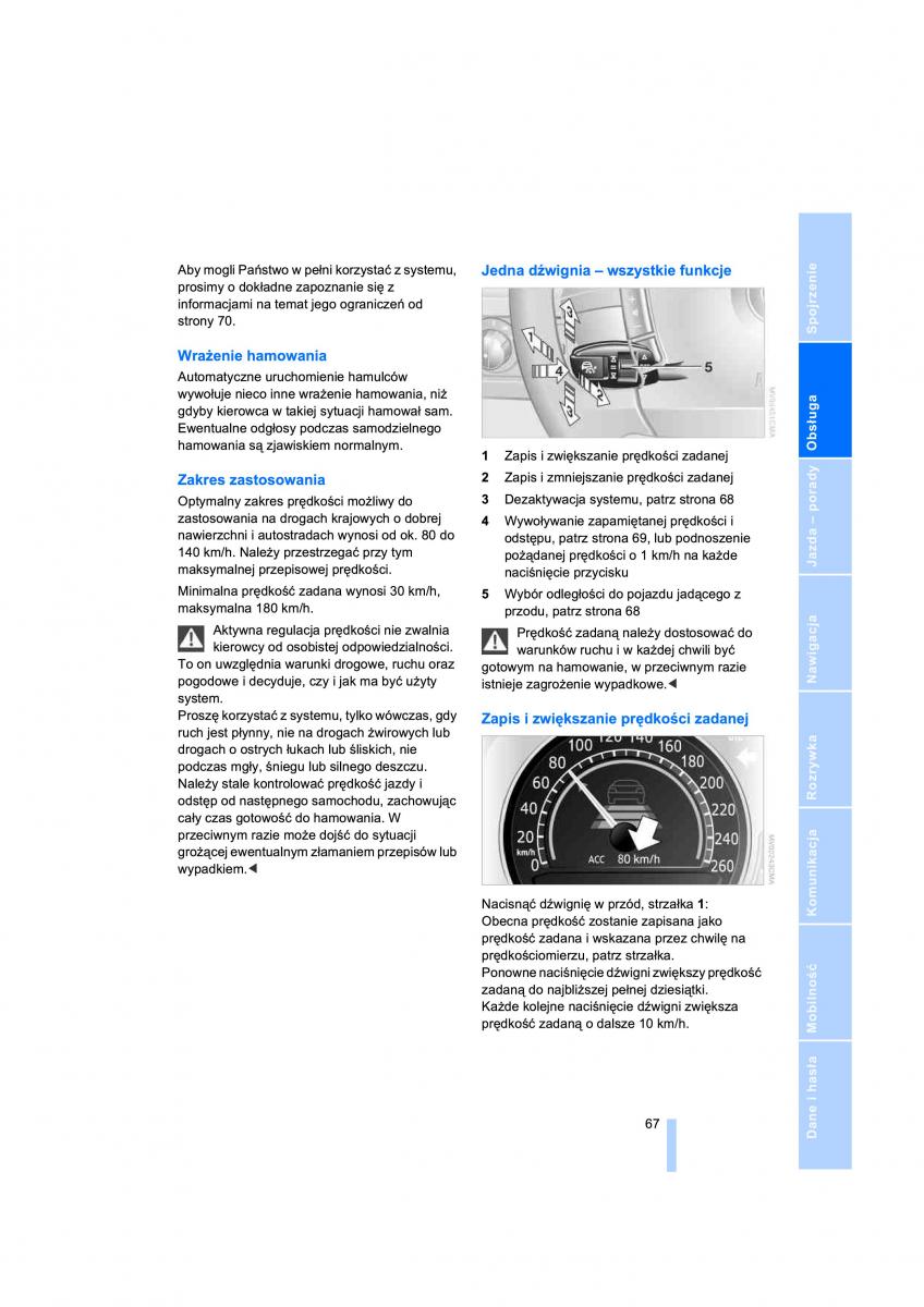 BMW 7 E65 E66 E67 instrukcja obslugi / page 69