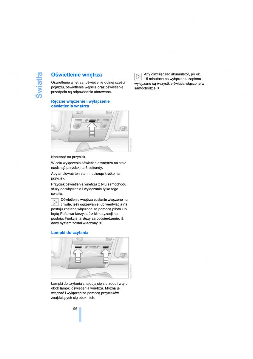 BMW 7 E65 E66 E67 instrukcja obslugi / page 98