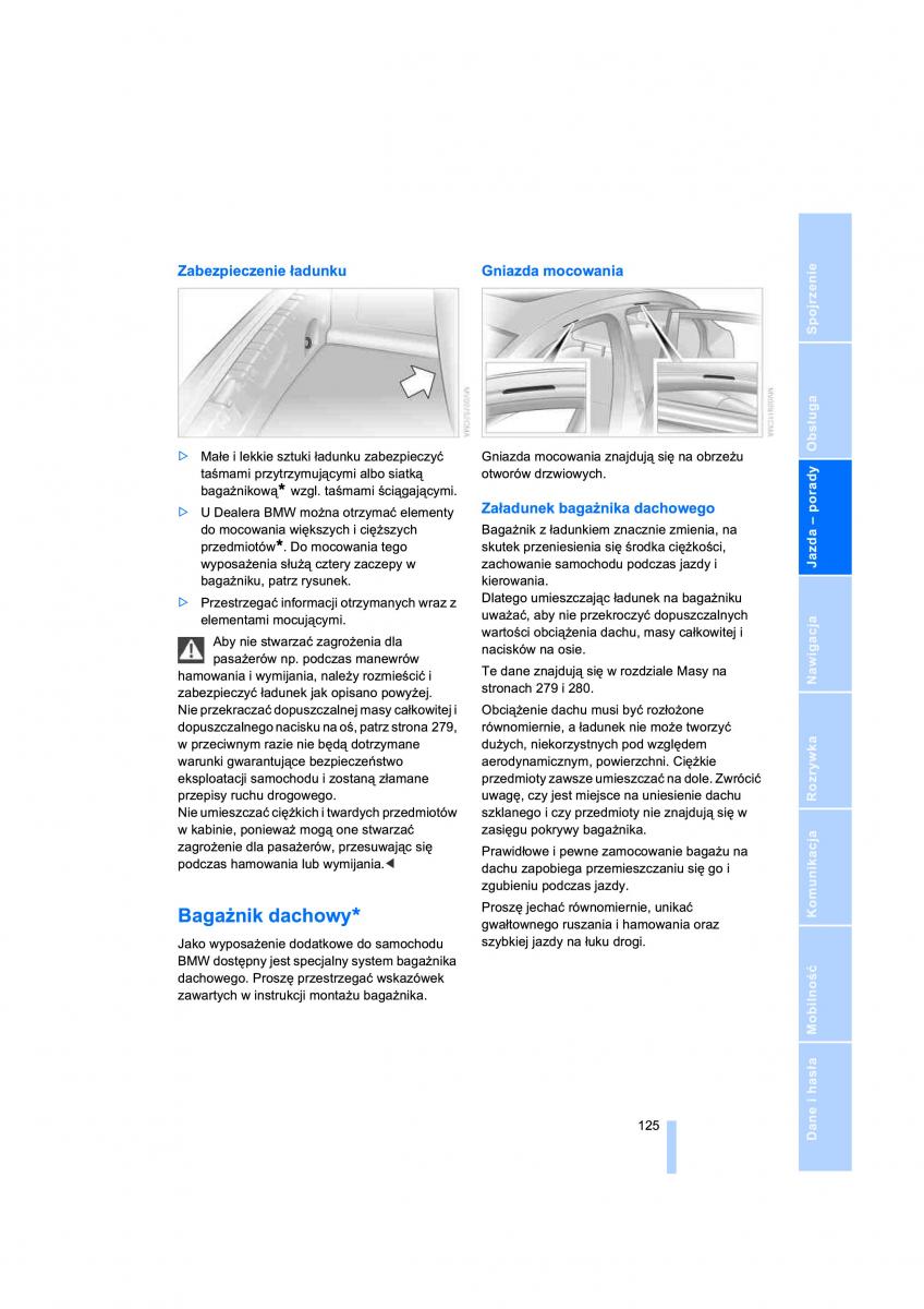 BMW 7 E65 E66 E67 instrukcja obslugi / page 127